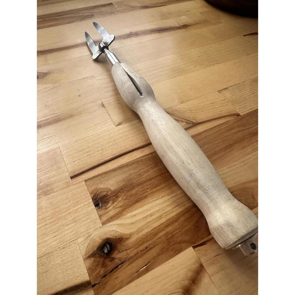 Vintage Wooden Telescoping Campfire Extending Skewer S'more's Hotdogs